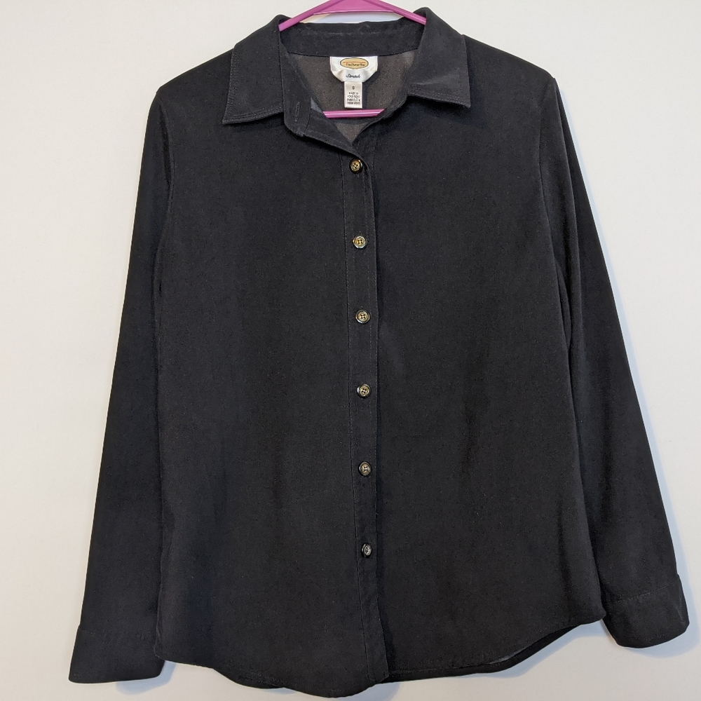 ***3 for $15 Talbots Black Shirt Size Sm